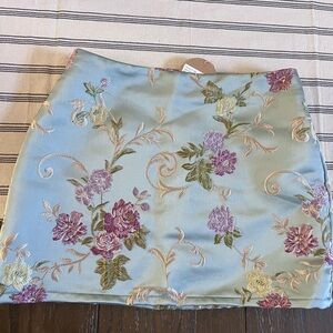 Honey Punch Pastel Floral Mini Skirt